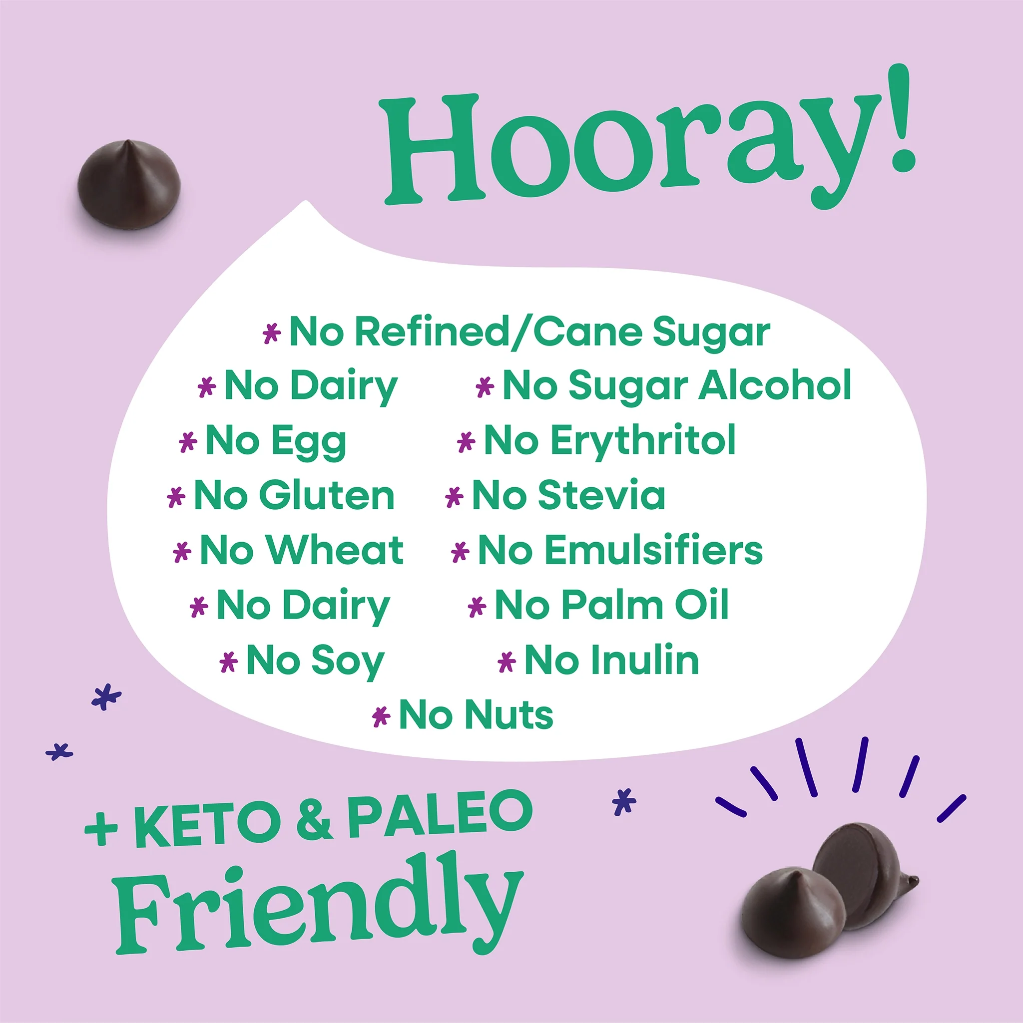 NEW! 70% Cacao Organic Bitter-Sweet Dark Chocolate Chips with Coconut Sugar (8 Bags) - Image 4